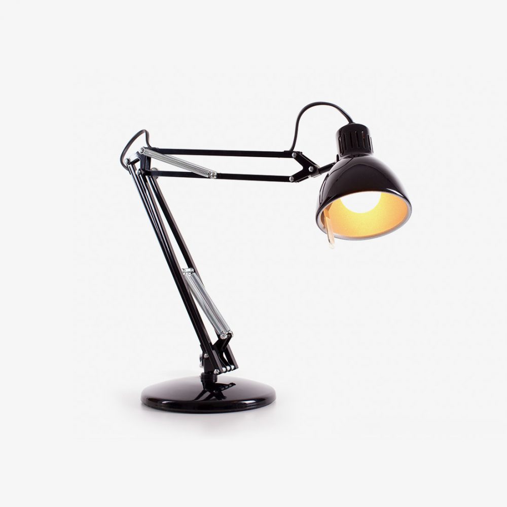 BLACK Desk Lamp IT Support for Schools
